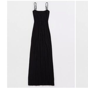 NEW ✨ Ribbed Straight Neckline Tank Maxi Dress